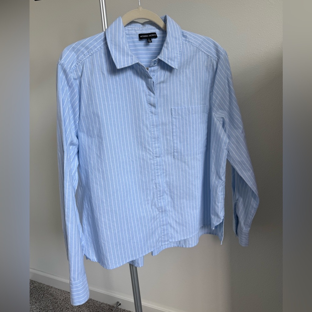 Blue Striped woman’s Shirt